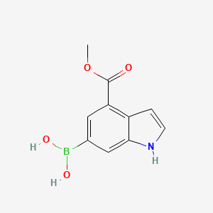 (4-(Methoxycarbonyl)-1H-indol-6-yl)boronic acid - 