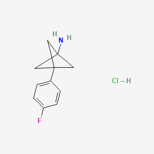 3-(4-Fluorophenyl)bicyclo[1.1.1]pentan-1-amine hydrochloride - 
