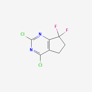 2,4-Dichloro-7,7-difluoro-6,7-dihydro-5H-cyclopenta[d]pyrimidine - 