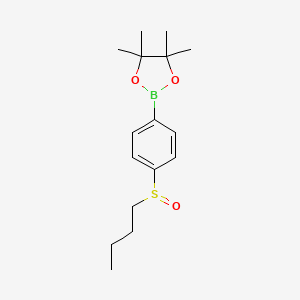 2-(4-(Butylsulfinyl)phenyl)-4,4,5,5-tetramethyl-1,3,2-dioxaborolane - 