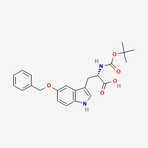 (2S)-3-[5-(benzyloxy)-1H-indol-3-yl]-2-[(tert-butoxycarbonyl)amino]propanoic acid - 