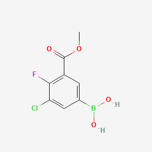 (3-Chloro-4-fluoro-5-(methoxycarbonyl)phenyl)boronic acid - 