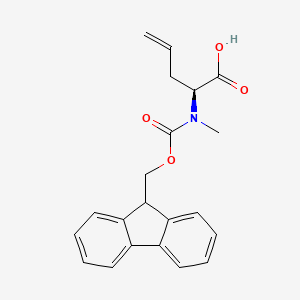 (2S)-2-{[(9H-fluoren-9-ylmethoxy)carbonyl](methyl)amino}pent-4-enoic acid - 