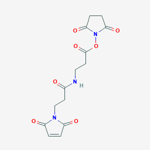 2,5-Dioxopyrrolidin-1-yl 3-(3-(2,5-dioxo-2,5-dihydro-1H-pyrrol-1-yl)propanamido)propanoate - 
