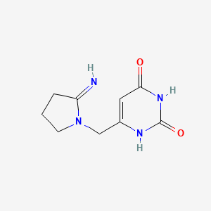 6-[(2-Imino-1-pyrrolidinyl)methyl]-2,4(1H,3H)-pyrimidinedione - 
