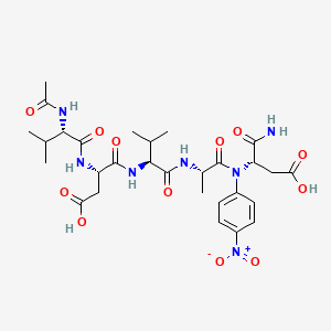 L-alpha-Asparagine, N-acetyl-L-valyl-L-alpha-aspartyl-L-valyl-L-alanyl-N-(4-nitrophenyl)- - 