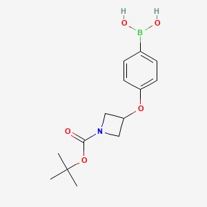 (4-((1-(tert-Butoxycarbonyl)azetidin-3-yl)oxy)phenyl)boronic acid - 