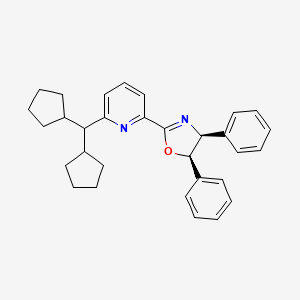 (4S,5R)-2-(6-(Dicyclopentylmethyl)pyridin-2-yl)-4,5-diphenyl-4,5-dihydrooxazole - 