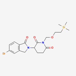 3-(5-bromo-1-oxo-2,3-dihydro-1H-isoindol-2-yl)-1-{[2-(trimethylsilyl)ethoxy]methyl}piperidine-2,6-dione - 