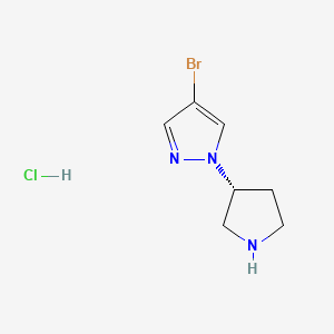 (R)-4-Bromo-1-(pyrrolidin-3-yl)-1H-pyrazole hydrochloride - 