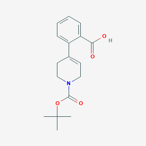 2-(1-(tert-Butoxycarbonyl)-1,2,3,6-tetrahydropyridin-4-yl)benzoic acid - 
