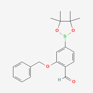 2-(Benzyloxy)-4-(4,4,5,5-tetramethyl-1,3,2-dioxaborolan-2-yl)benzaldehyde - 