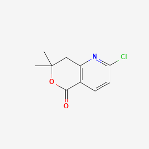 2-Chloro-7,7-dimethyl-7,8-dihydro-5H-pyrano[4,3-b]pyridin-5-one - 
