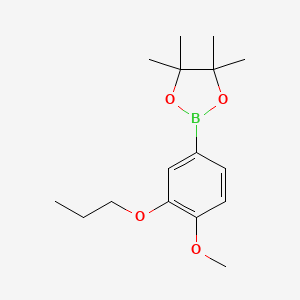 2-(4-Methoxy-3-propoxyphenyl)-4,4,5,5-tetramethyl-1,3,2-dioxaborolane - 