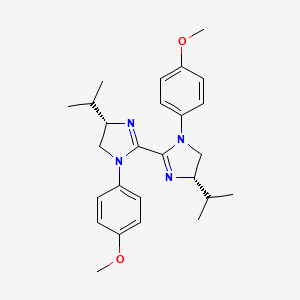 (4S,4'S)-4,4'-Diisopropyl-1,1'-bis(4-methoxyphenyl)-4,4',5,5'-tetrahydro-1H,1'H-2,2'-biimidazole - 