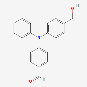 4-((4-(Hydroxymethyl)phenyl)(phenyl)amino)benzaldehyde - 