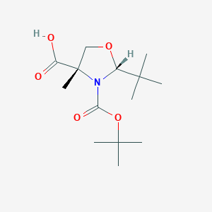 (2R,4S)-3-(tert-Butoxycarbonyl)-2-(tert-butyl)-4-methyloxazolidine-4-carboxylic acid - 