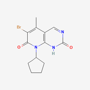6-bromo-8-cyclopentyl-5-methyl-Pyrido[2,3-d]pyrimidine-2,7(1H,8H)-dione - 
