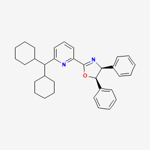 (4S,5R)-2-(6-(Dicyclohexylmethyl)pyridin-2-yl)-4,5-diphenyl-4,5-dihydrooxazole - 