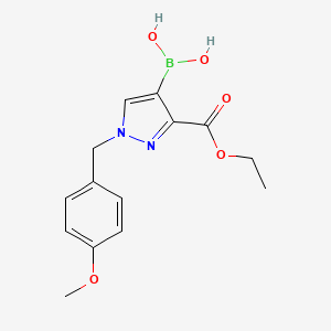 (3-(Ethoxycarbonyl)-1-(4-methoxybenzyl)-1H-pyrazol-4-YL)boronic acid - 