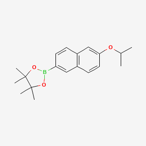 2-(6-Isopropoxynaphthalen-2-yl)-4,4,5,5-tetramethyl-1,3,2-dioxaborolane - 