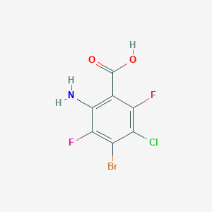 2-Amino-4-bromo-5-chloro-3,6-difluoro-benzoic acid - 