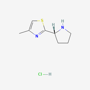 (R)-4-methyl-2-(pyrrolidin-2-yl)thiazole hydrochloride - 