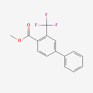3-Trifluoromethylbiphenyl-4-carboxylic acid methyl ester - 957207-59-9