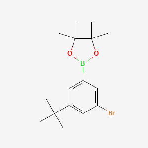 2-(3-Bromo-5-(tert-butyl)phenyl)-4,4,5,5-tetramethyl-1,3,2-dioxaborolane - 