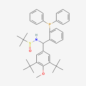 (R)-N-((R)-(3,5-di-tert-butyl-4-methoxyphenyl)(2-(diphenylphos phanyl)phenyl)methyl)-2-methylpropane - 