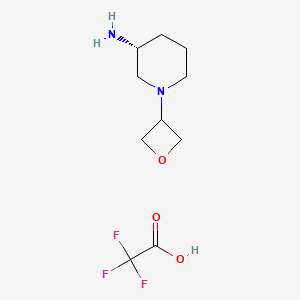 (3R)-1-(oxetan-3-yl)piperidin-3-amine;2,2,2-trifluoroacetic acid - 