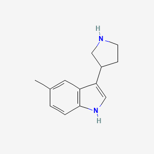 5-methyl-3-(pyrrolidin-3-yl)-1H-indole - 