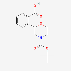 2-(4-(Tert-butoxycarbonyl)morpholin-2-yl)benzoic acid - 
