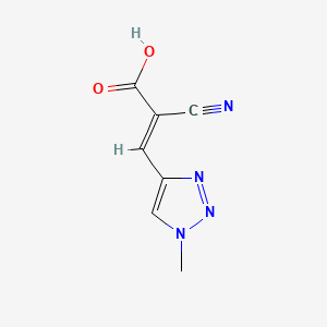 2-Cyano-3-(1-methyl-1H-1,2,3-triazol-4-yl)acrylic acid - 