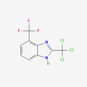 2-(Trichloromethyl)-4-(trifluoromethyl)-1H-benzimidazole - 827042-58-0