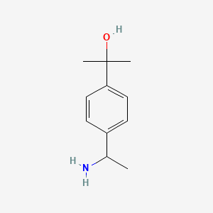 2-[4-(1-Aminoethyl)phenyl]propan-2-ol - 
