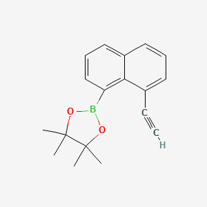2-(8-Ethynylnaphthalen-1-yl)-4,4,5,5-tetramethyl-1,3,2-dioxaborolane - 