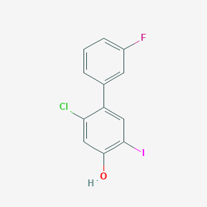 2-Chloro-3'-fluoro-5-iodobiphenyl-4-ol - 