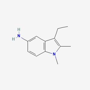 5-Amino-1,2-dimethyl-3-ethyl-1H-indole - 