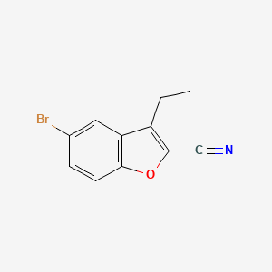 5-Bromo-3-ethylbenzofuran-2-carbonitrile - 