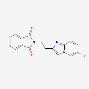 2-[2-(6-BROMOIMIDAZO[1,2-A]PYRIDIN-2-YL)ETHYL]-1HISOINDOLE-1,3(2H)-DIONE - 