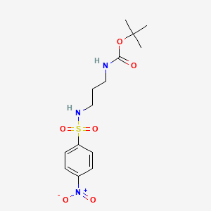 Tert-butyl N-[3-(4-nitrobenzenesulfonamido)propyl]carbamate - 