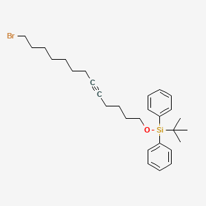 ((13-Bromotridec-5-YN-1-YL)oxy)(tert-butyl)diphenylsilane - 