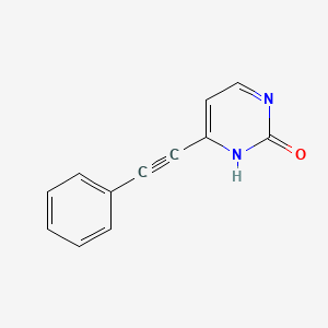 4-(phenylethynyl)pyrimidin-2(1H)-one - 
