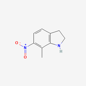 2,3-Dihydro-7-methyl-6-nitroindole - 