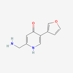 2-Aminomethyl-5-furan-3-yl-pyridin-4-ol - 