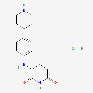 3-((4-(Piperidin-4-yl)phenyl)amino)piperidine-2,6-dione hydrochloride - 