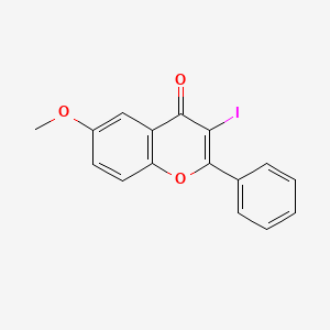 3-Iodo-6-methoxy-2-phenyl-chromen-4-one - 