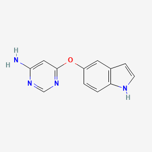 5-(6-Amino-pyrimidin-4-yloxy)-1H-indole - 