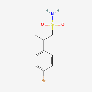 2-(4-Bromophenyl)propane-1-sulfonamide - 
